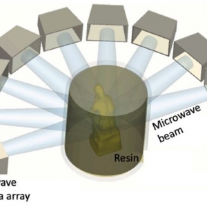 全球首推微波体积增材制造技术，可固化不透明材料